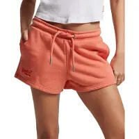 Superdry Femme Short en Jersey Vintage Logo Brodé Corail Taille: 38