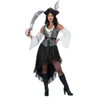 MOM High Seas Man Costume Noir M Enfants