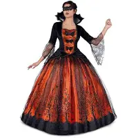 MOM Halloween Queen Costume Orange XS Enfants