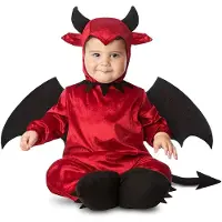 MOM Devil Baby Costume Rouge 24-36 Months Enfants