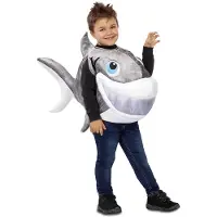 MOM Shark Kids Costume Gris 3-4 Years Enfants