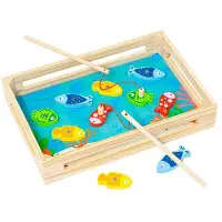 MOLTO Jeu De Pêche En Bois 22x22x8.50 Cm
