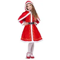 MOM Déguisement De Noël Monada Robe Avec Enaguas Et Coverhombros à Capuche Junior