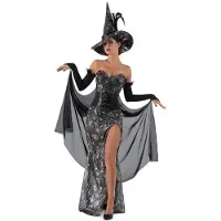 MOM Cobweb Witch Costume Noir L Enfants
