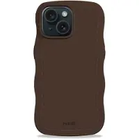 Holdit Coque Wavy Apple iPhone 17e / 16e / 15 / 14 / 13 - Chocolate