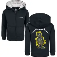 Metallica Vestes à capuches pour enfants de - Metal-Kids - Robot Blast - 92 - 128 - pour Enfants - noir - Taille 4 Ans
