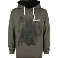 Star Wars Sweat-shirt à capuche Disney de - The Mandalorian - Bounty Hunter - S - 5XL - pour Homme - kaki - Taille XXL
