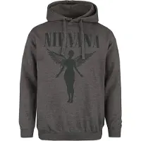Nirvana Sweat-shirt à capuche de - Angel - M - XXL - pour Homme - anthracite - Taille L
