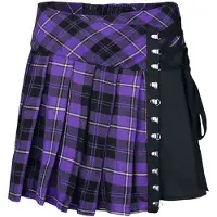 Chemical Black Jupe courte Gothic de - Hybrid - Jupe - XS - 4XL - pour Femme - lilas/noir - Taille XS