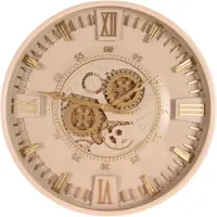 Dutch Style Horloge murale Westbury, 59 cm – Beige – Ronde – Métal