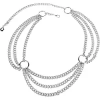Jawbreaker Ceinture de - Ceinture Chaîne - pour Femme - couleur argent - Taille Standard