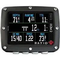 Ratio Ix3m2 Tech+ Dive Computer Noir