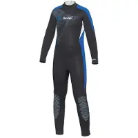Bare Manta Full 7/6 Mm Diving Wetsuit Bleu 12