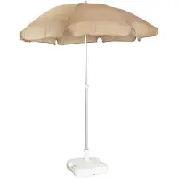 Chillvert Gandia Aluminium Folding Beach Umbrella 200 Cm Marron