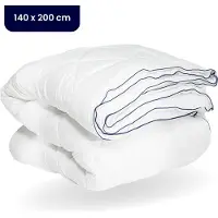 Soulsnooze - Couette de luxe 4 saisons 140 x 200 - Couette simple - Couette en deux parties - Couette d'été et couette d'hiver - 30 jours de sommeil à l'essai - Qualité hôtelière - Anti-allergique