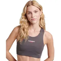 Superdry pour femme. WS311591A Soutien-gorge Core Active gris (M), Sport, Multisport, Polister recyclé, Durable