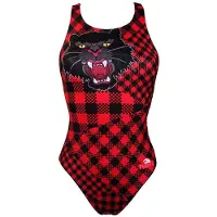 Turbo Red Tiger Swimsuit Rouge,Noir XL Femme