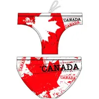 Turbo Canada Leaf Swimming Brief Rouge,Blanc S Homme