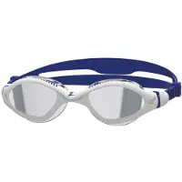 Zoggs Tiger Lsr+ Mirror Swimming Goggles Blanc,Bleu Small