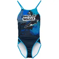 Turbo Save The Whale Swimsuit Bleu 3XL Femme