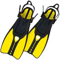 Ocean Reef Duo Ii Diving Fins Jaune EU 43-48