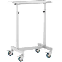 Steinberg Systems Table d'instruments - mobile - 60 x 40 cm - réglable en hauteur - acier inoxydable / caoutchouc
