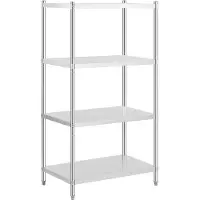 Royal Catering Étagère inox - 100 x 60 x 180 cm - - 200 kg RCER-10060