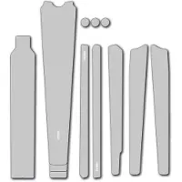 DYEDBRO Clear Gravel Frame Protection Blanc