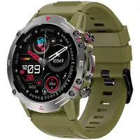 Cool&move Montre connectée Cool Adventure avec écran AMOLED et bracelet en silicone vert