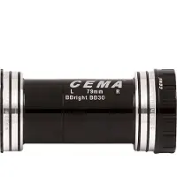 Cema Bbright 46 Stainless Steel Bb30/pf30 Bottom Bracket Cups Argenté 79 mm