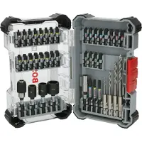 Bosch Accesorios 2608521U87 Jeu Assorti De 40 Embouts De Vissage À Chocs PRO Et De Forets À Bois
