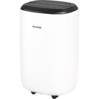 Auronic Déshumidificateur et purificateur d'air - Série Pro Plus - Chambre à coucher et salon - Déshumidifie 12L par jour dans la maison - Fonction Lavage-Séchage - Blanc