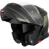 Bogotto Casque modulable H271 BT Taog Bluetooth, noir mat/vert, XL