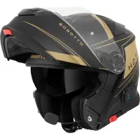 Bogotto Casque modulable H271 BT Taog Bluetooth, noir mat/doré, taille M