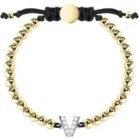 La Petite Story Bracelet Boules Letter V