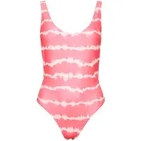Superdry Code Tie Dye Swimsuit Rose XS Femme