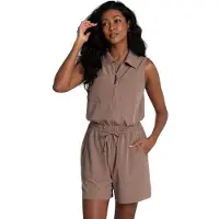 Lolë Momentum Sleeveless Romper Marron S Femme