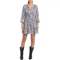 Replay W9098 .000.74958 Long Sleeve Short Dress Multicolore L Femme