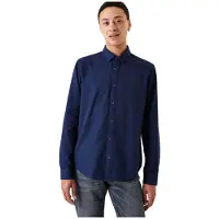 Garcia H31084 Long Sleeve Shirt Bleu L Homme