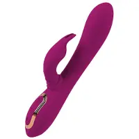 Javida - Vibromasseur rotatif 3-en-1 à perles (violet)
