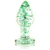 Ouch! Glow in the Dark Glazen Plug Anal En Verre 9 Cm