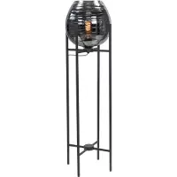 Highlight Lampadaire Fantasy noir avec verre 101cm