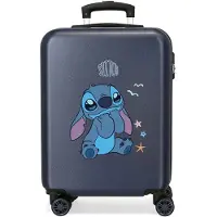 Disney unisex. 4371142 Valise cabine Stitch Excited rigide 55 cm bleu marine (OSFA), Casuel, ABS/Polycarbonate