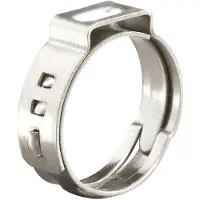 Seachoice Pinch Hose Clamp Argenté 31.6 mm