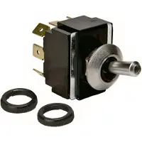 Sierra Switch-toggle On-off-on Dpdt Noir