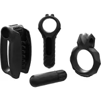 Bathmate Vibe Endurance - ensemble anneau pénien et masturbateur (noir)