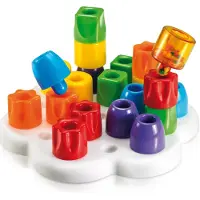 Quercetti Mosaïque en bâtonnets - Chunky Peggy - 22 Parties - 41 - - UneTaille - Jouets