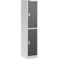 Fromm & Starck Armoire vestiaire - 2 compartiments - Grise