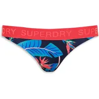 Superdry pour femme. W3010401A Bas de bikini Classics marine (L), Noir, Beachwear, Polister recyclé, Durable