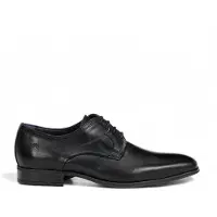 Fluchos pour homme. 9952 Chaussures en cuir Golem 9952 noir (43), Plat, Lacets, Casuel, Fête, Classique